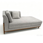 Fabric Chaise Lounge