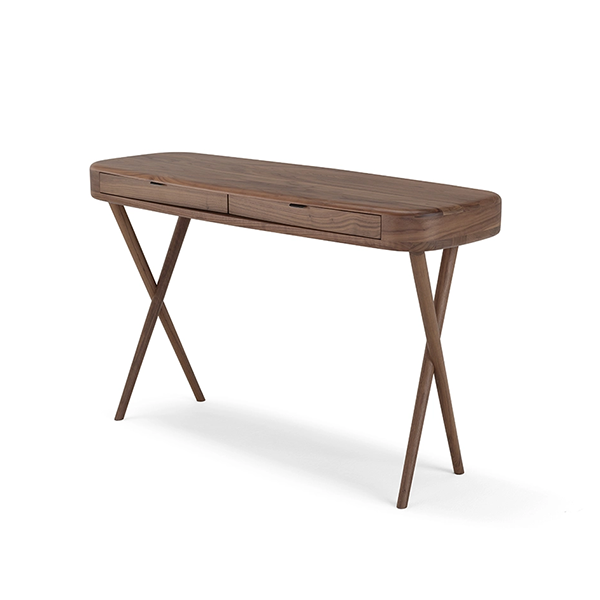Long solid wood dining table for hotel villa project, MUGO custom furniture